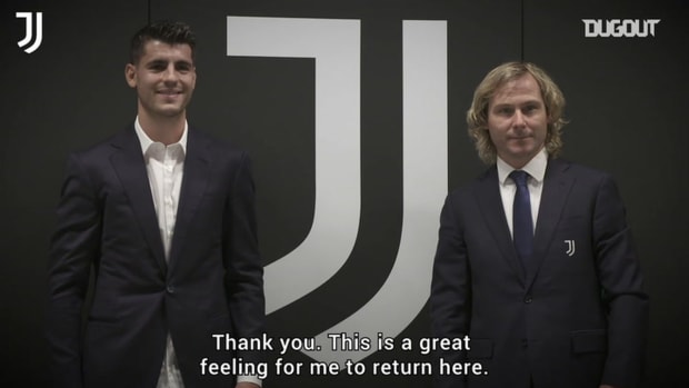 Alvaro Morata's first interview after Juventus return